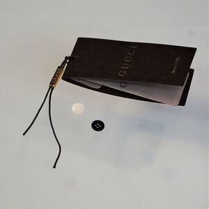 Gucci Replacement Buttons Pearl Black Small 4 Hole Flat Back